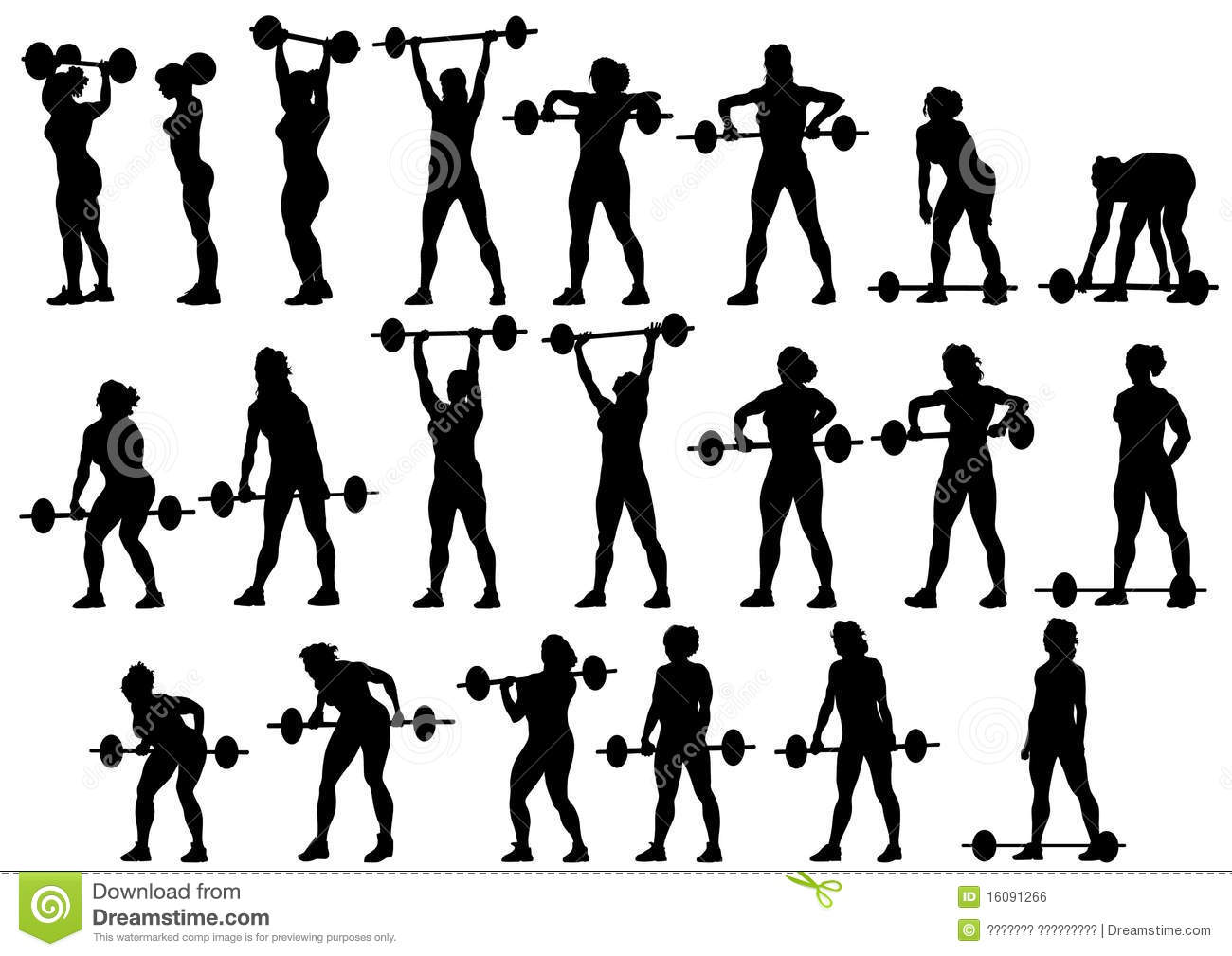 1300x1009 Female Crossfit Silhouette