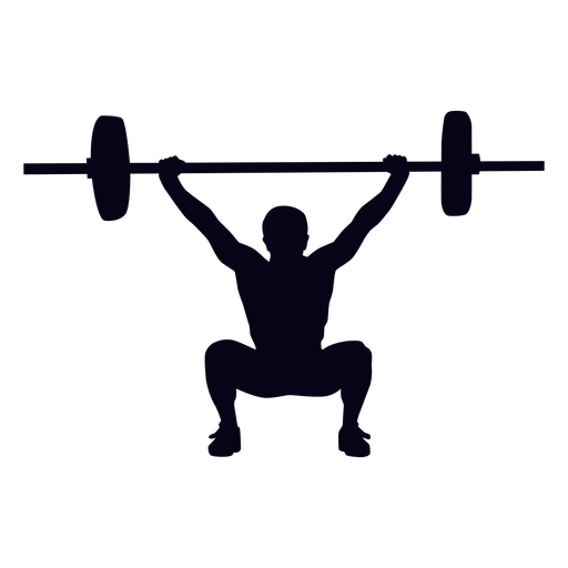 512x512 Overhead Squat Crossfit Silhouette
