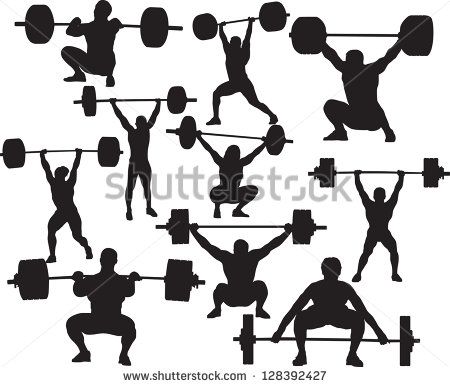 450x387 Vector Weightlifter Silhouette