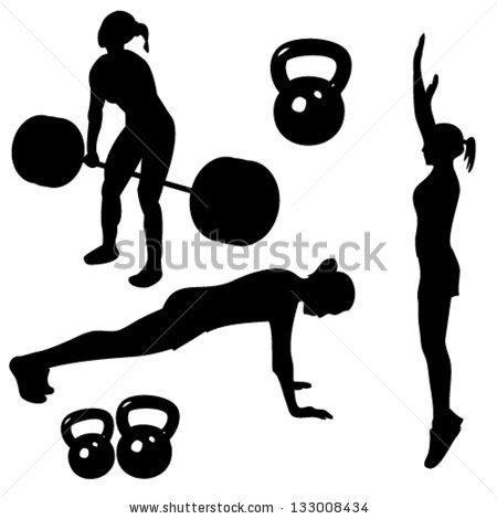 450x470 Female Crossfit Silhouette