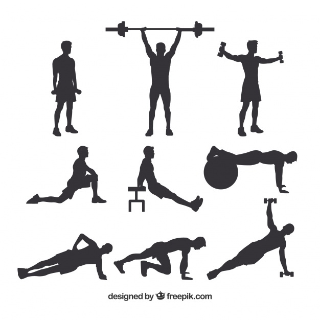 626x626 Collection Of 'crossfit Silhouette Vector' Download More Than