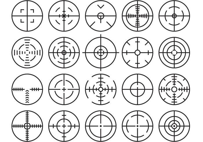 700x490 Crosshairs Vectors