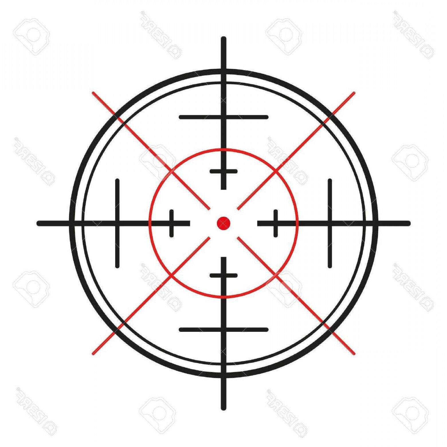 1560x1560 Photostock Vector Crosshair Of The Gun On White Background Soidergi