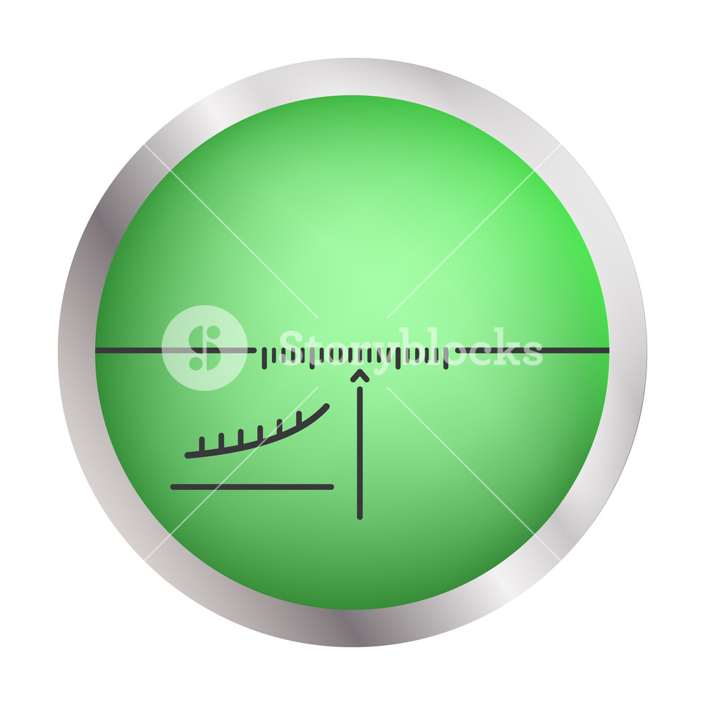 1000x1000 Sniper Crosshair Icon Realistic Illustration Of Sniper Crosshair