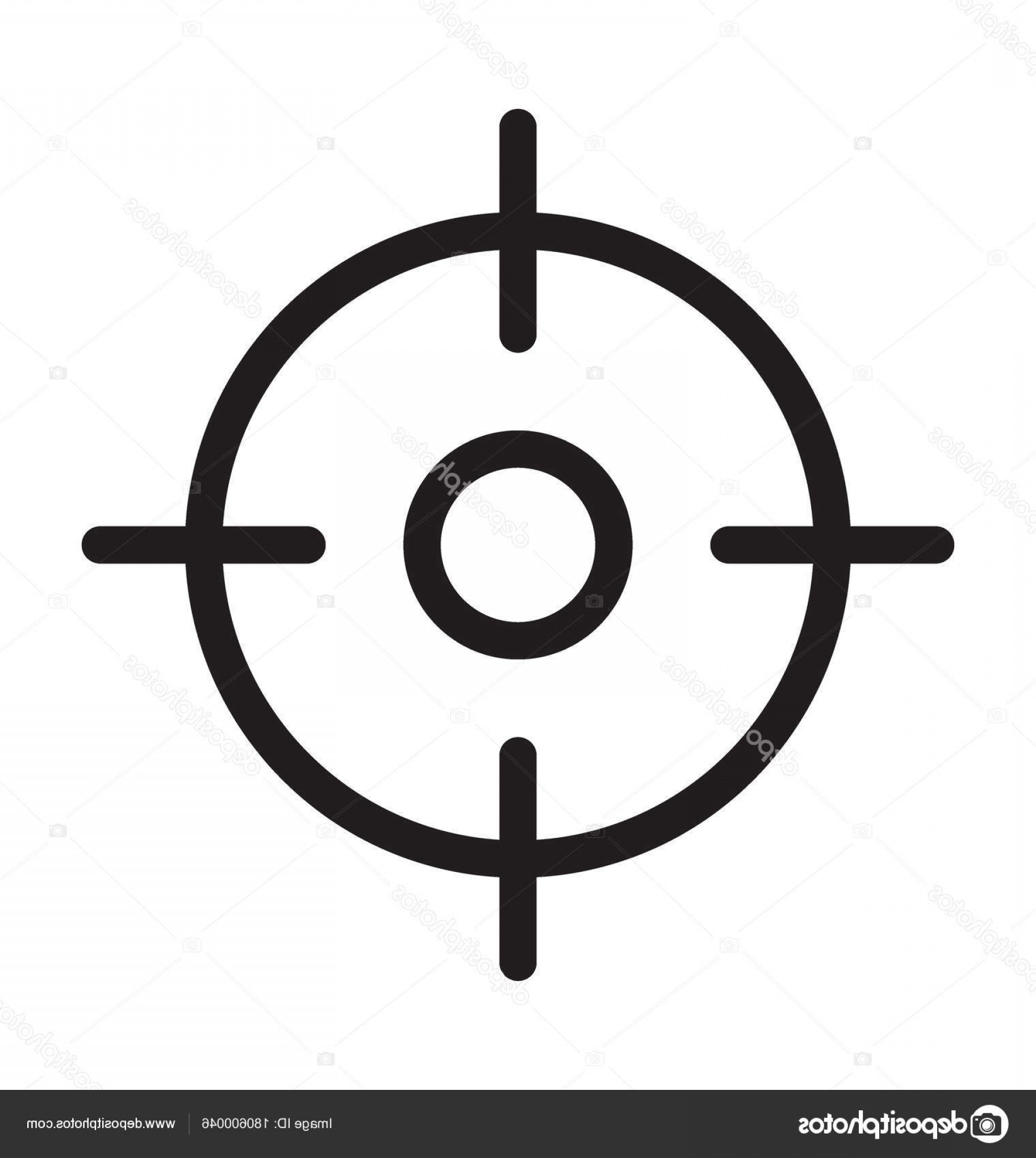 1824x2040 Stock Illustration Cross Hair Vector Outline Icon Geekchicpro