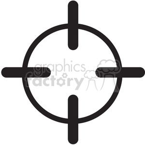 300x300 Retical Crosshair Vector Icon Clipart Royalty Free Gif, Png
