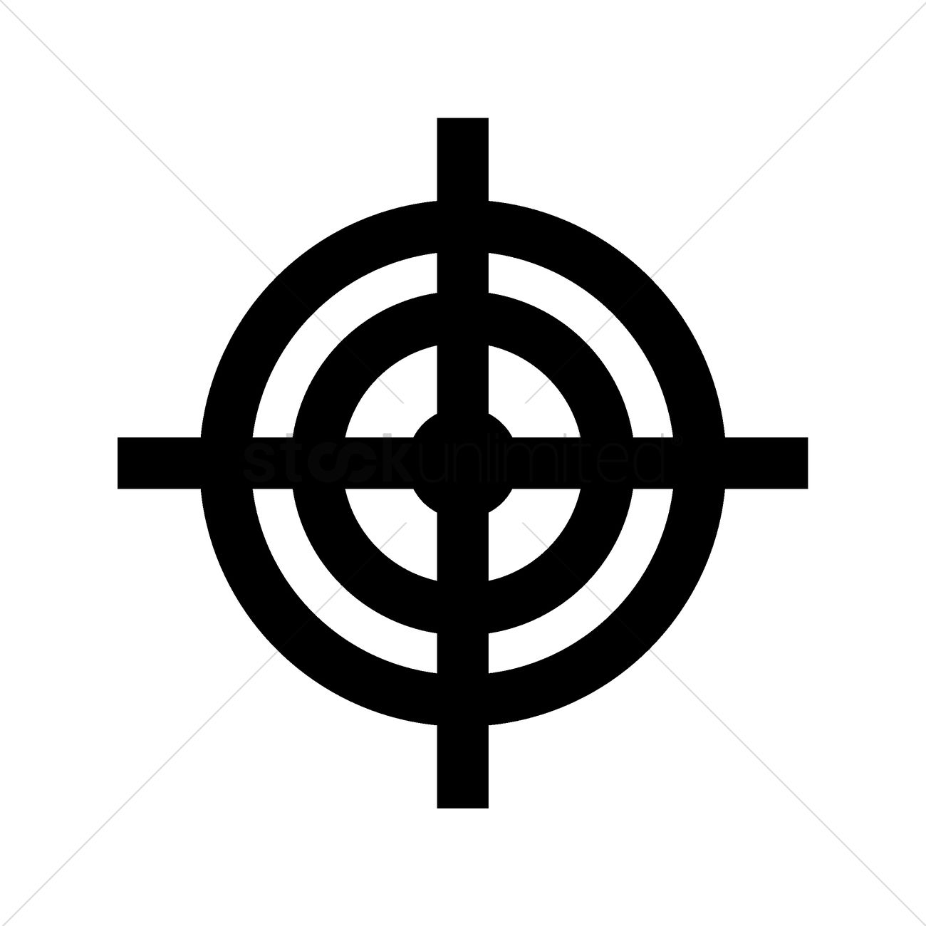 1300x1300 Crosshair Vector Image