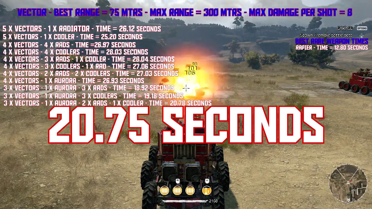 1280x720 Crossout Best Rare Weapon Combo Setup For The Vector Machine Gun