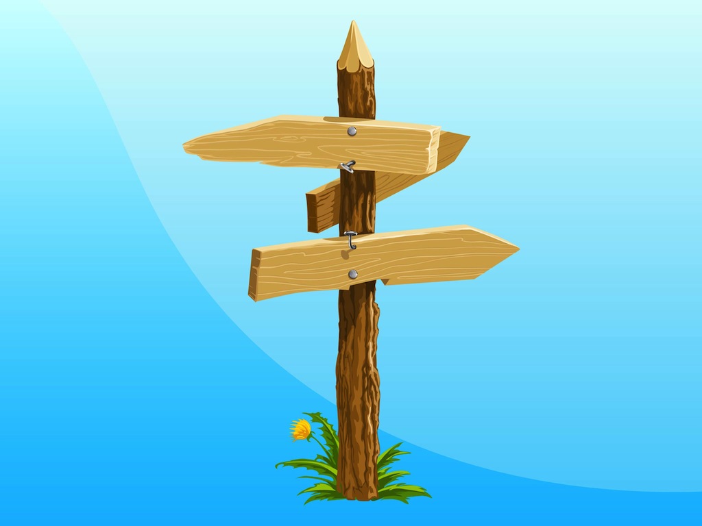 1024x768 Crossroads Sign Vector Art Graphics