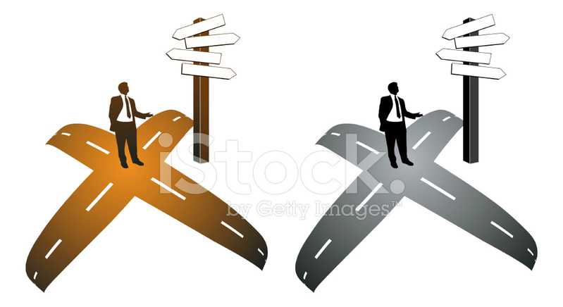 799x436 Crossroads Vector Stock Vector