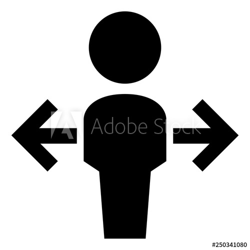 500x500 Person At Crossroads Vector Icon