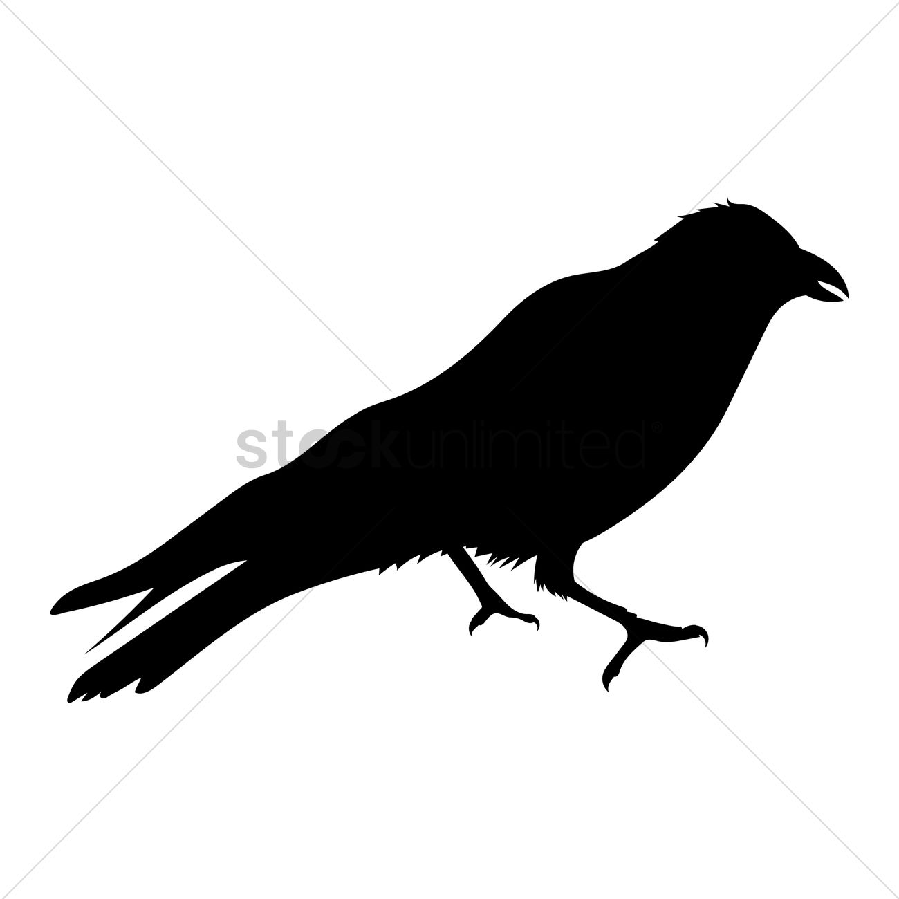 1300x1300 Crow Silhouette Vector Image