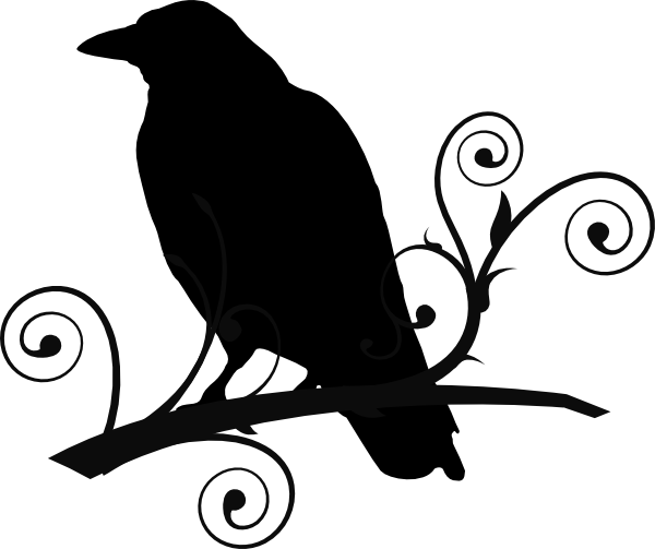 600x503 Raven Pictures Bird Silhouette Crow On Branch Clip Art