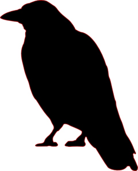 480x594 Crow Silhouette Clip Art Free Vector In Open Office Drawing