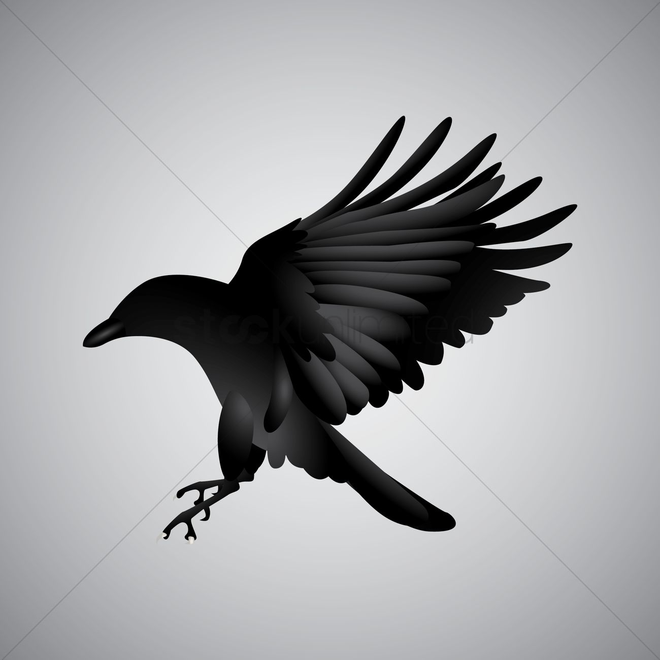 Free Crow Vector Image 1300x1300 Free Crow Vector Image