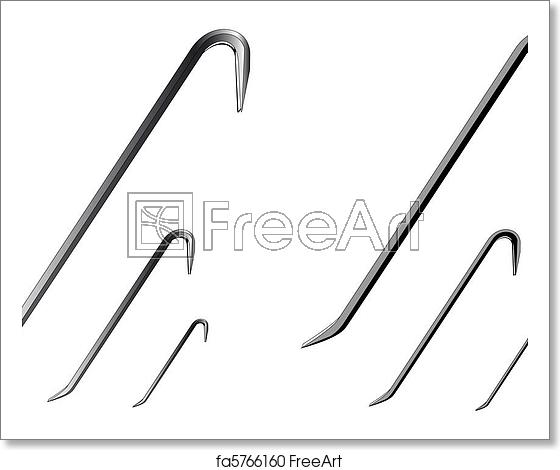 560x470 Free Art Print Of Vector Crowbar Vector Crowbar With Gradient