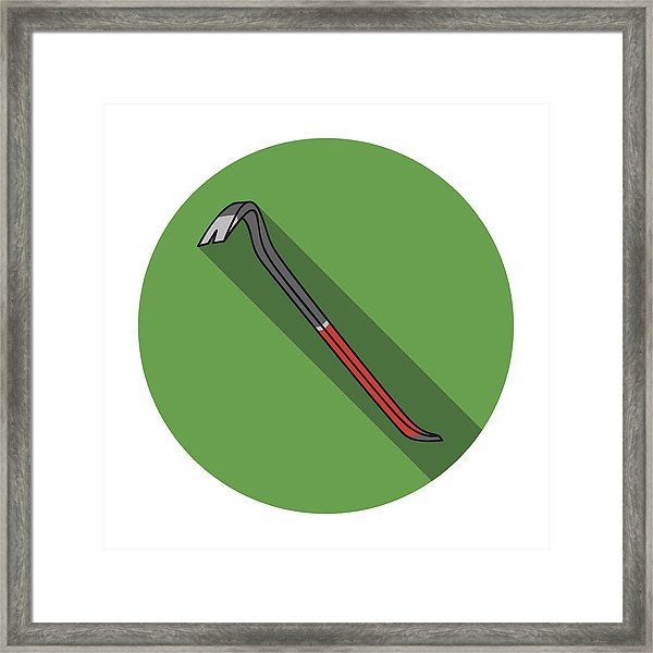 600x600 Crowbar Icon In Flat Style Isolated On White Background Crime