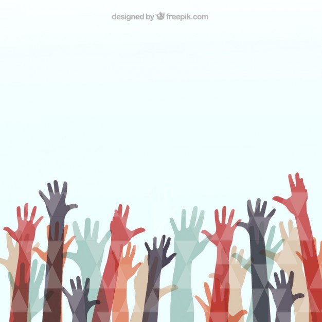 626x626 Polygonal Hands Vector Free Download