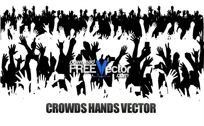 650x402 Crowds Hands Vector Illustration M