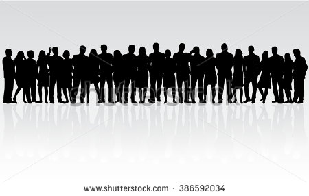450x286 Crowd Of People Silhouette