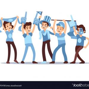 300x300 Crowd Cheerful People Applause Silhouette Vector Catchsplace