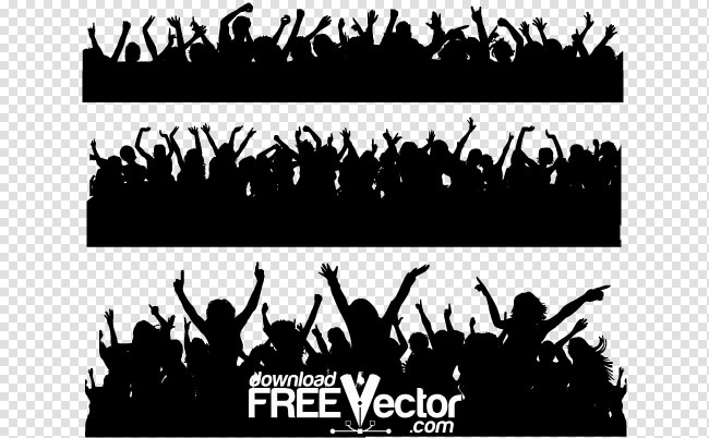 650x402 Vector Crowd Of People Images