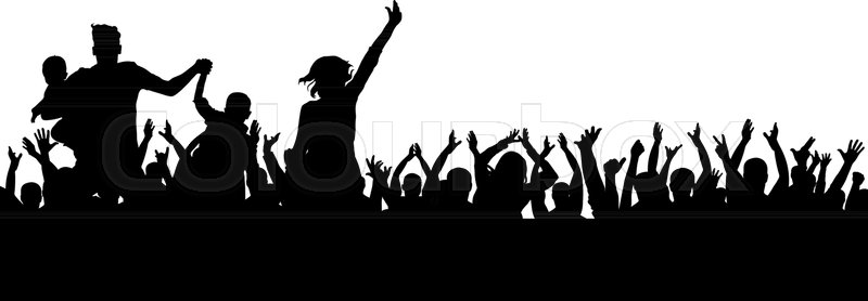 800x278 Collection Of 'rock Crowd Silhouette' Download More Than