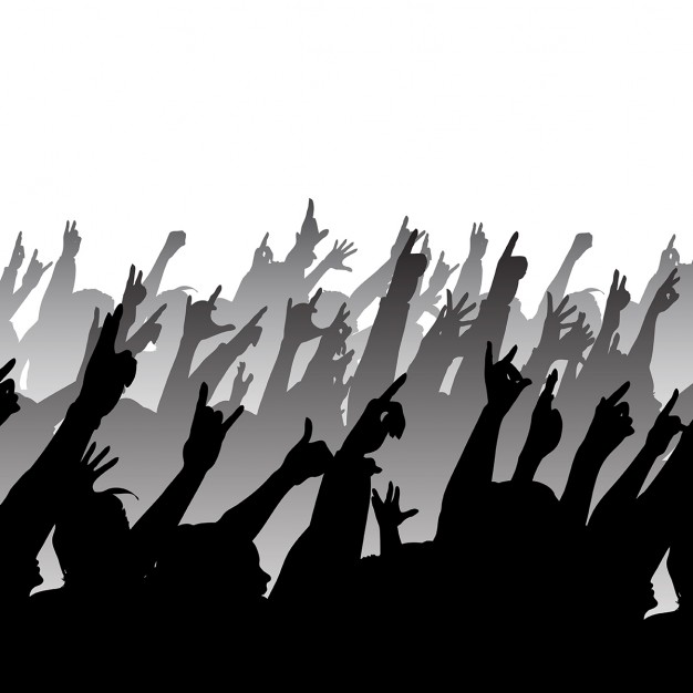 626x626 Huge Collection Of 'rock Crowd Silhouette' Download More Than