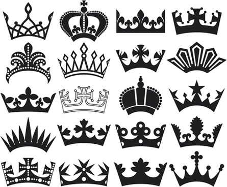 445x368 Crown Silhouette Vector Free Vector Download