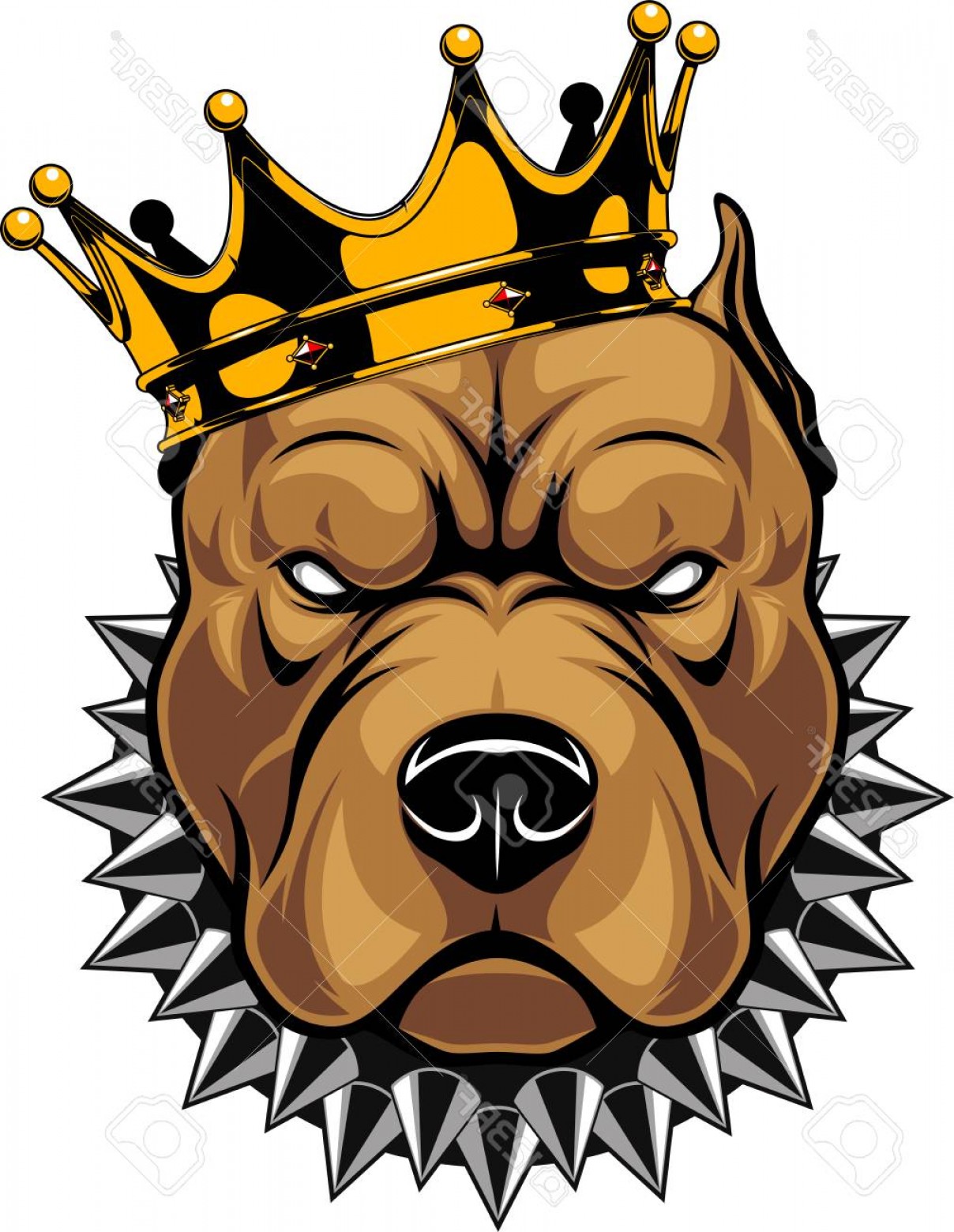 1208x1560 Photostock Vector Vector Illustration Of A Pit Bull Dog Head