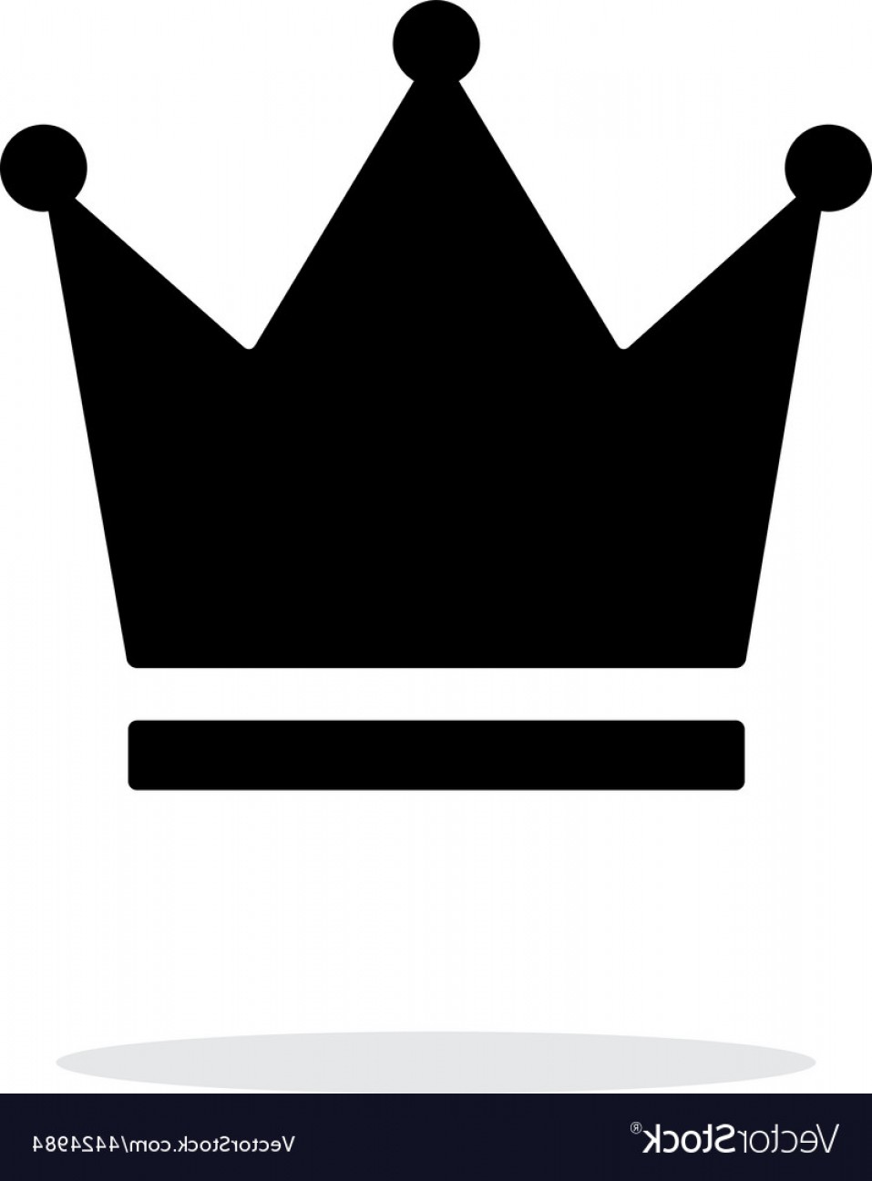 957x1296 Crown King Icon On White Background Vector Soidergi