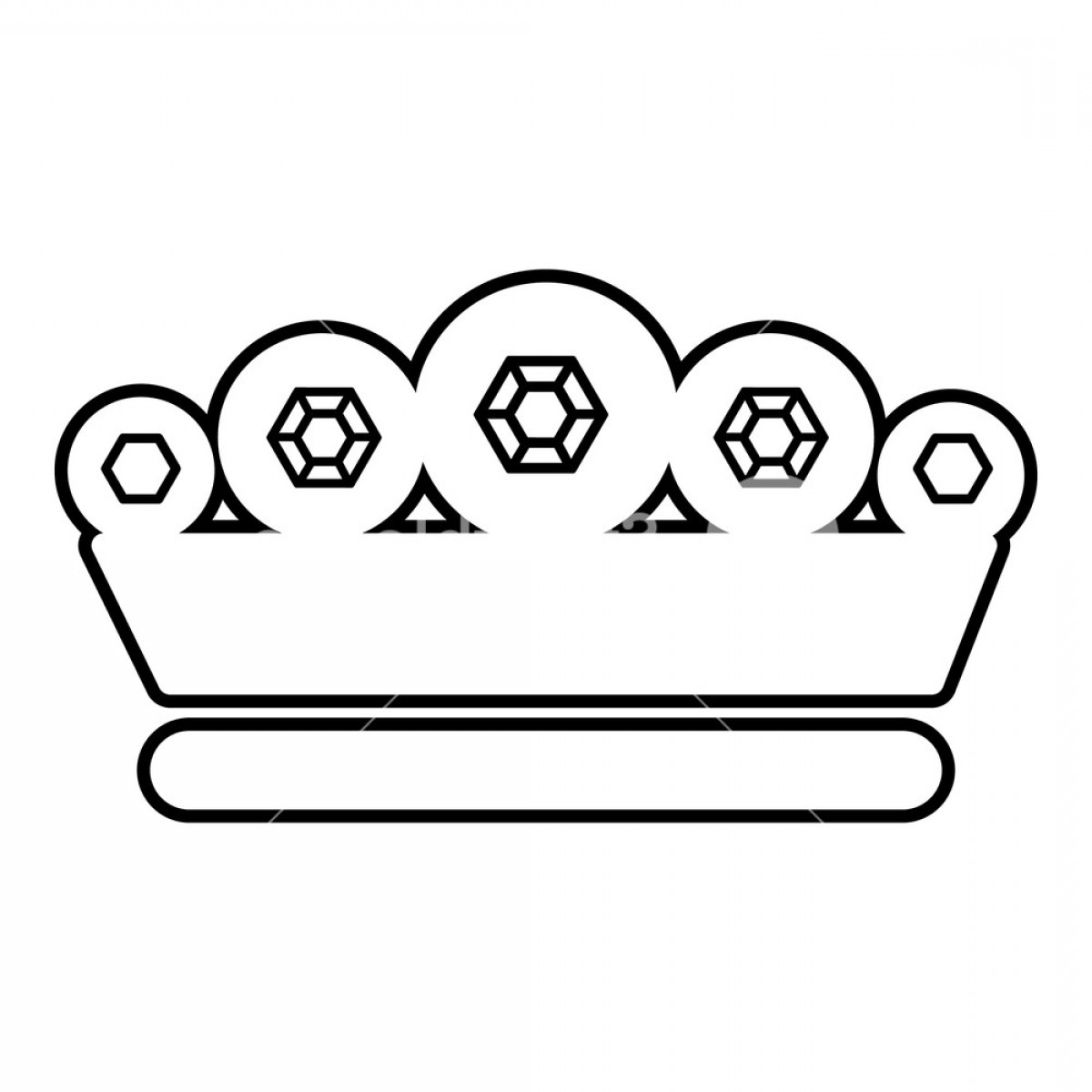 1200x1200 King Crown Vector Art Catamart