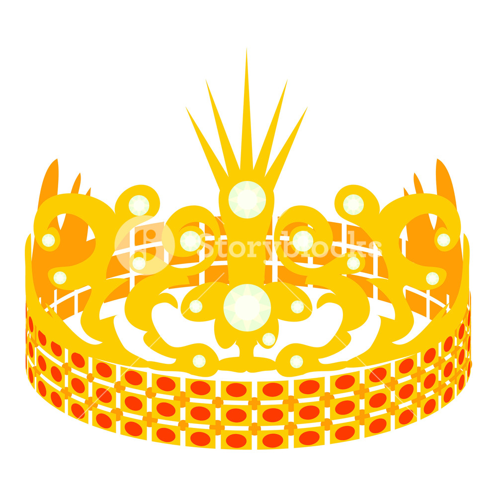 Crown Of The Princess Icon Cartoon Illustration Of Crown 1000x1000 Crown Of The Princess Icon Cartoon Illustration Of Crown