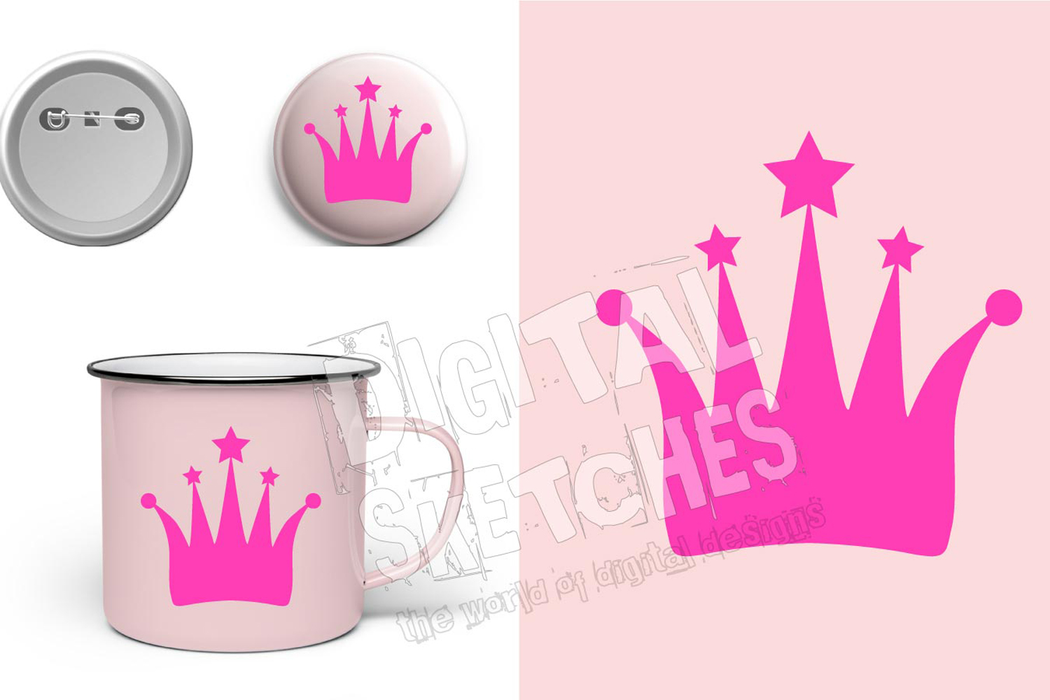 Crown Princess Vector Graphics Illustration 1500x1000 Crown Princess Vector Graphics Illustration