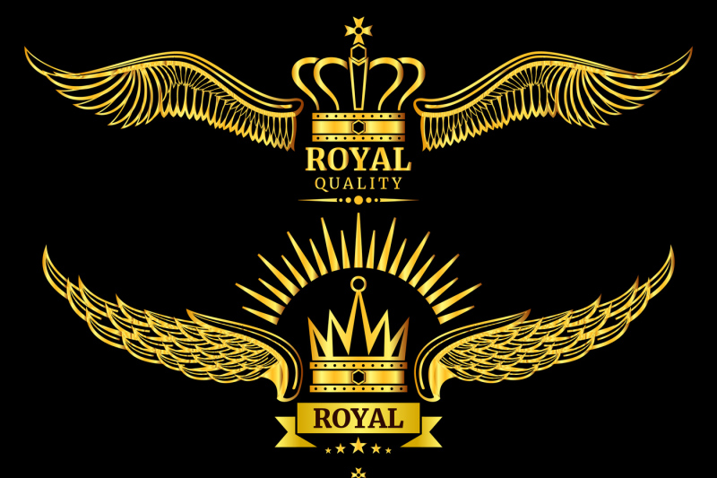 800x533 Golden Vector Wing Crown Royal Logo