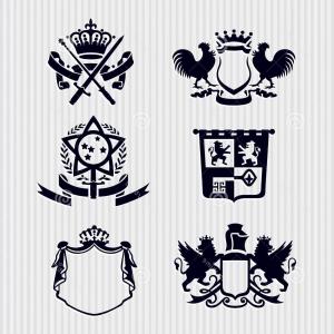 300x300 Crown Royal Family Buttons Set Vector Studiogrfx