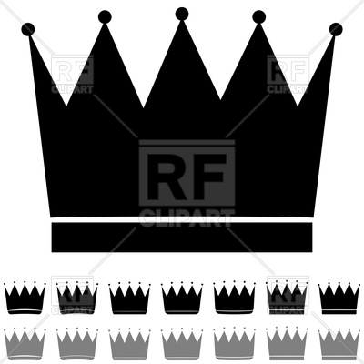 400x400 Crown Silhouette Icon Vector Image Of Icons And Emblems
