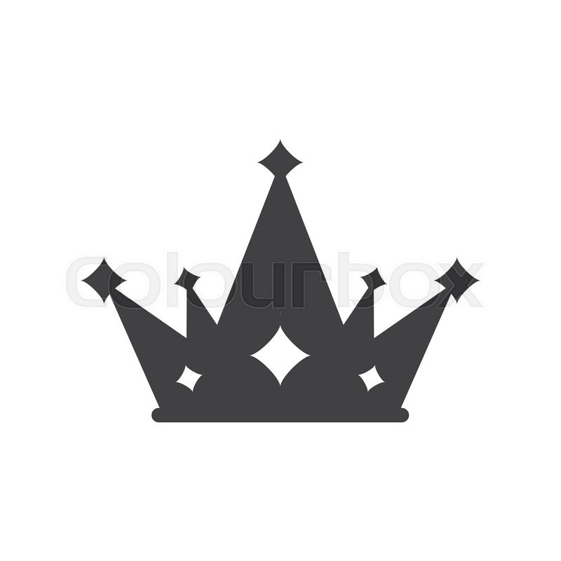 800x800 Crown Silhouette Royal King Icon Stock Vector Colourbox