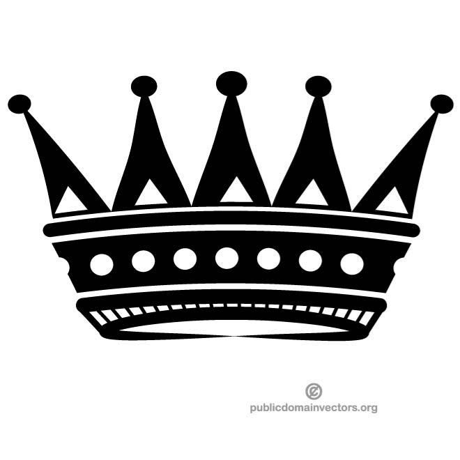 Crown Silhouette Vector at Vectorified.com | Collection of ...