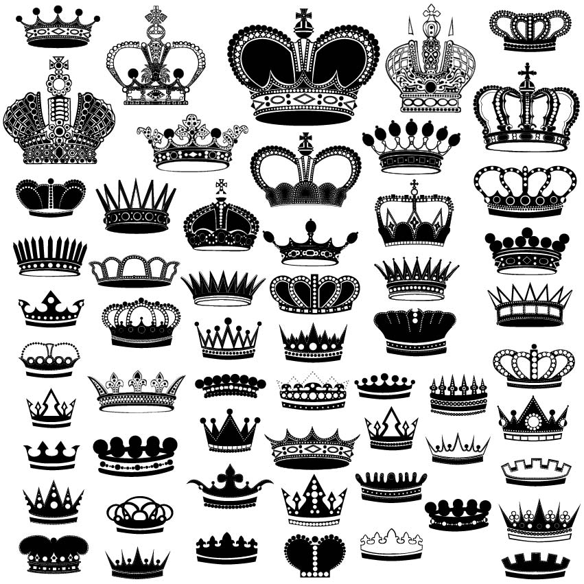 851x851 Collection Of Crown Silhouette