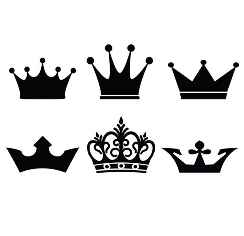 Crown Crowns Clip Art Digital Download Vector Etsy 794x766 Crown Crowns Clip Art Digital Download Vector Etsy