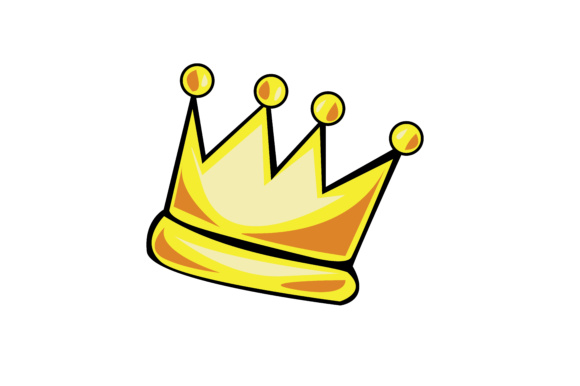 Golden Crown Vector Graphic 580x386 Golden Crown Vector Graphic