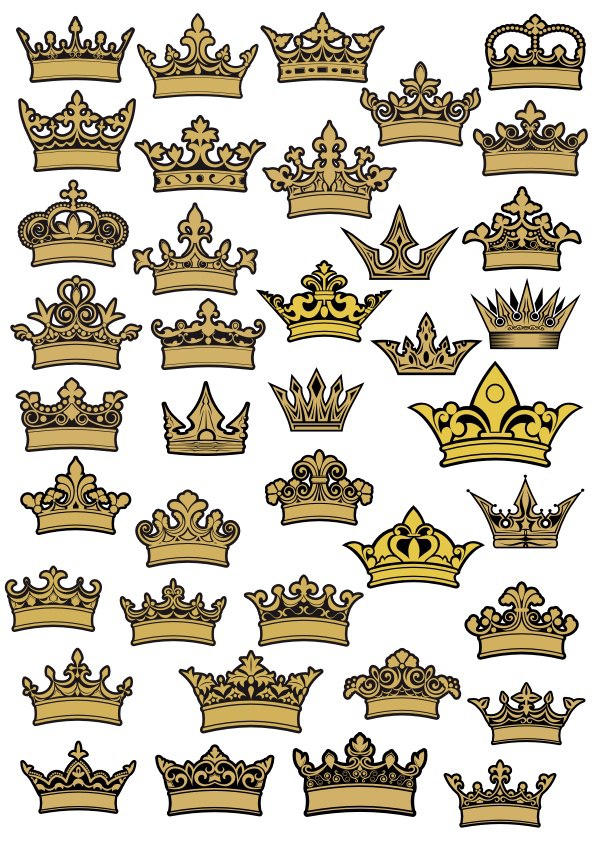 595x842 Crown Vector Art Free Vector Cdr Download