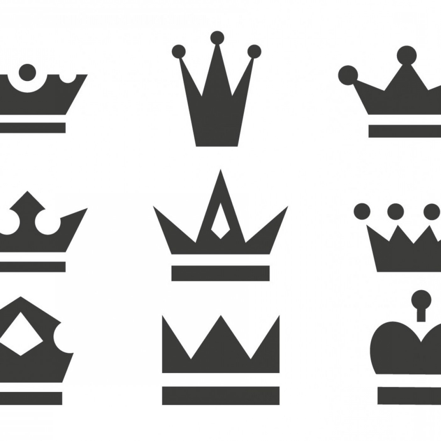 1404x1404 Free Vector Crown Icons My Graphic Hunt Newwaysys
