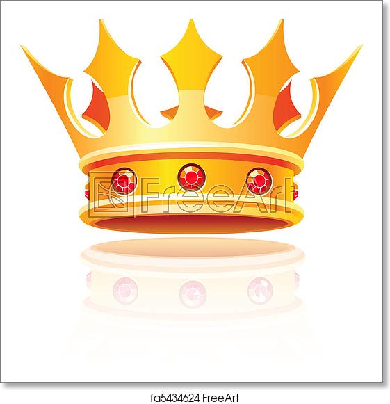 561x581 Free Art Print Of Gold Royal Crown Gold Royal Crown Vector
