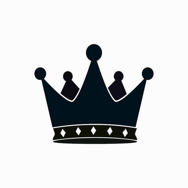 599x600 Crown Vector Icon Art Print