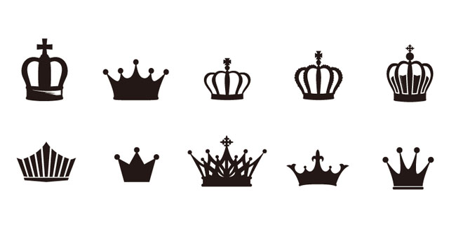 650x344 Crown Vector Art Free Group With Items