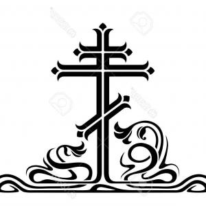 Photostock Vector Orthodox Cross Crucifix With Decorative Elements 300x300 Photostock Vector Orthodox Cross Crucifix With Decorative Elements