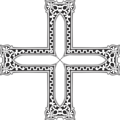 Vintage Ornamental Crucifix Vector Image 500x500 Vintage Ornamental Crucifix Vector Image