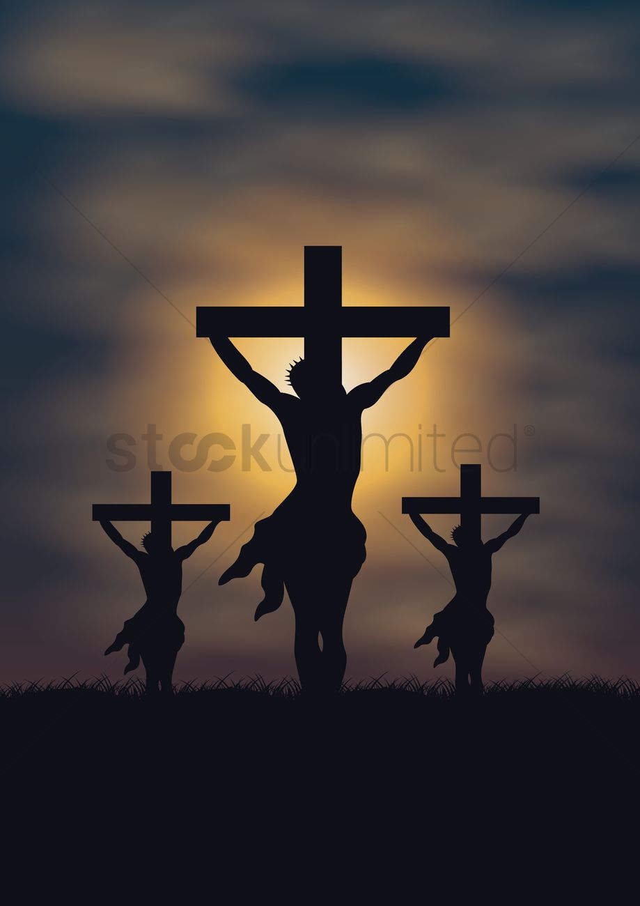 919x1300 Crucifixion Vector Image